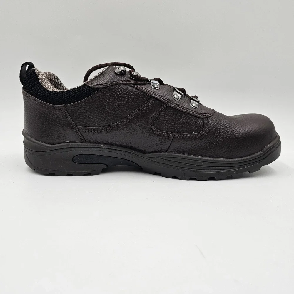 Drew Boulder Mens Hiking Shoes Brown Pebbled Leather Wide Orthotic 12 W 40920-68